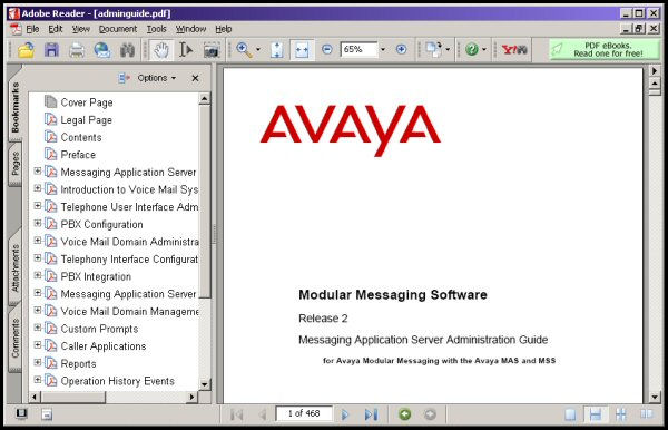 MAS Administration Guide for the Avaya MSS Server in PDF Format