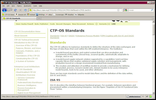 CTP-OS Documentation in the Daisy CMS